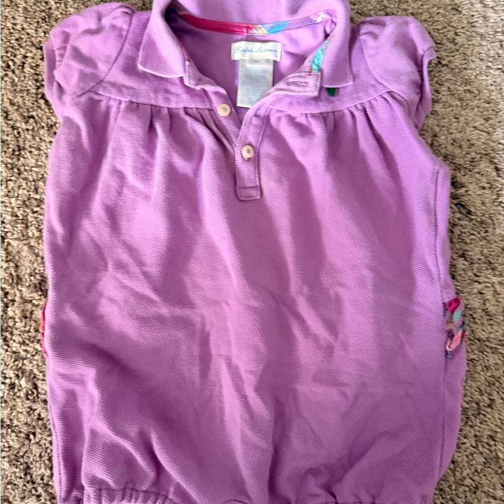 Ralph Lauren Lavender Polo Playsuit